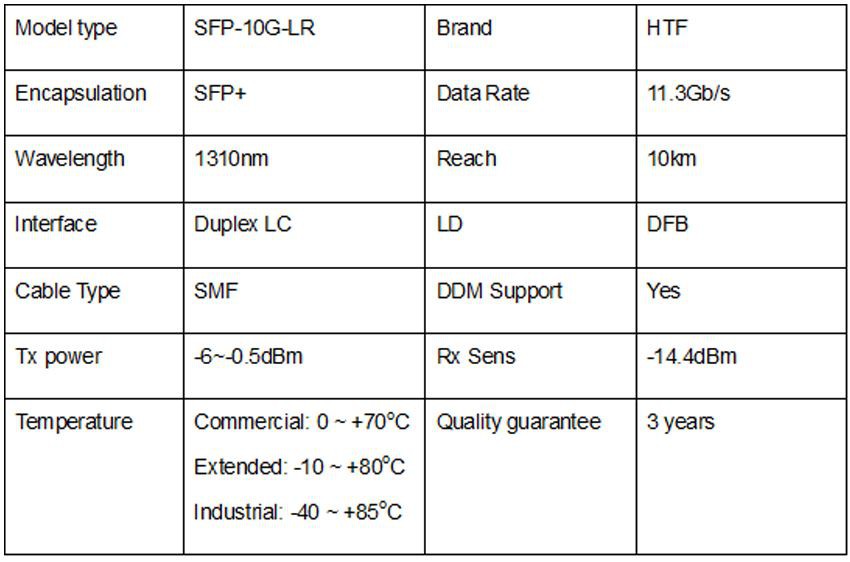 SFP+ 10km LR 1310nm module