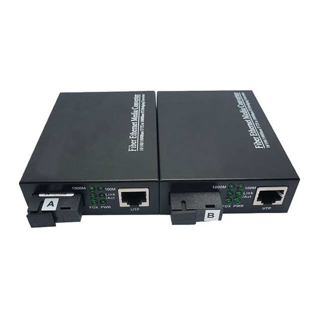 10/100/1000Mbps Single Fiber Media Converter