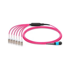 سلك التصحيح Magenta MTP LC Duplex 8 Fibers MMF OFNP